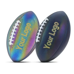 American Football Rugby Ball Neoprene Machine Stitching Training Match Competition Logo Glowing Football